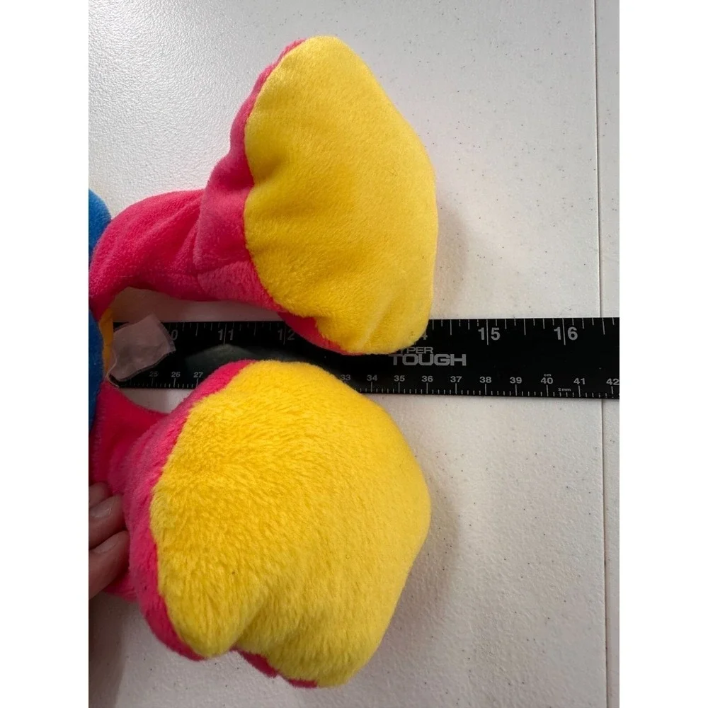 Commonwealth Colorful Plush Frog Toy Hook‎ Loop Mouth Bright Multicolor Design